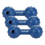 Beeztees Köpek Oyuncağı, Ödül ve Oyun, Dambıl, Kauçuk, Mavi, 11,5cm (3 paketi)