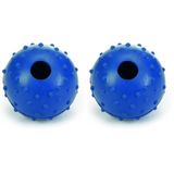 Beeztees Köpek Oyuncağı, Ödül ve Oyun Topu, Kauçuk, Mavi, 7cm (2 paketi)
