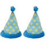 Beeztees Köpek Oyuncağı, Şapka, Peluş, Mavi, 22x14x14cm (2 paketi)