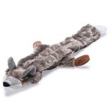 Beeztees Köpek Oyuncağı, Sesli, Tilki, Peluş, Gri, 30X13x2,5Cm
