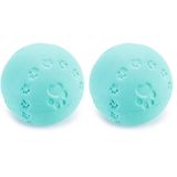 Beeztees Köpek Oyuncağı, Sesli, Top, Kauçuk, Turkuaz, 7,5cm (2 paketi)