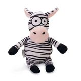 Beeztees Köpek Oyuncağı, Sesli, Zebra, Peluş, Siyah/Beyaz, 25X12x9,5Cm