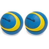 Beeztees Köpek Oyuncağı, Yüzen, Tenis Topu, Kauçuk, Mavi/Sarı, 6,3cm (2 paketi)