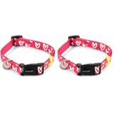 Beeztees Köpek Tasması, Pembe, 35-50cm, 20mm (2 paketi)