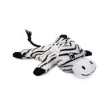 Beeztees Sesli Kaplan 18x19x8 cm Beyaz Siyah Peluş Köpek Oyuncağı