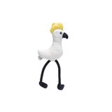 Beeztees Sesli Papağan 42x19.5x6 cm Beyaz Peluş Köpek Oyuncağı