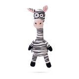Beeztees Sesli Zebra 33x10x9 cm Siyah Beyaz Peluş Köpek Oyuncağı