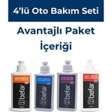 Befar Ekonomik 4’lü Oto Bakım Seti – Çizik Giderici, Hare Alıcı, Cila ve Boya Koruma 250 gr