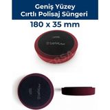 Befar Geniş Yüzey Cırtlı Polisaj Süngeri 180X35 mm – Pasta, Cila ve Parlatma Pedi - Bordo