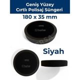 Befar Geniş Yüzey Cırtlı Polisaj Süngeri 180X35 mm –pasta, Cila ve Parlatma Pedi - Siyah