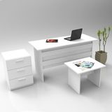Bega Abc Masa Sehpa Keson Ofis Büro Masa Takımı 3 Renk Beyaz Beg9-W