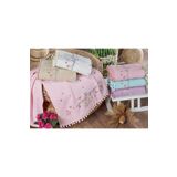 begenal home Beğenal Home Kadife Flora 6 Lı Ponponlu Havlu Seti