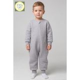 Begi 1.5 TOG KAPİTONE %100 PAMUK COCUK BEBEK UYKU TULUMU - Gri - 2 - 3 Yaş