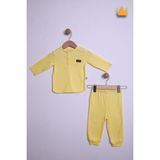 Begi %100 Pamuk Çıtçıtlı Sweat Pantolon Takım 352 - Sarı - 3 - 6 Ay