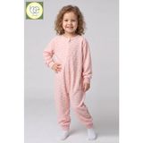 Begi Kadife Kumaş Uzun Kollu Çocuk Uyku Tulumu %100 Pamuk Kumaş 1.5 Tog - Pembe - 1 - 2 Yaş