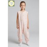 Begi Müslin Geniş Askılı Çocuk Uyku Tulumu %100 Pamuk Kumaş 0.5 Tog - Pembe - 2 - 3 Yaş