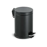 Begin Power 12 Litre Paslanmaz Pedallı Siyah Çöp Kovası