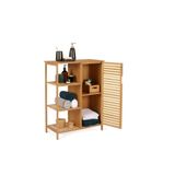 Begin Power Bambu 5 Raflı Kapaklı Salon Mutfak Banyo Dolabı Düzenleme Organizeri, 60 x 80 cm