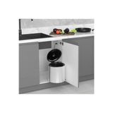 Begin Power Dolap İçi Otomatik Kapak Çöp Kovası 11 Litre Mutfak Krom Çöp Kovası