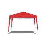 Begin Power Gazebo Çardak Bahçe Kamelyası Gölgelik 240 x 240 cm Polyester Tente Kırmızı