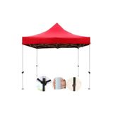Begin Power Otomatik Gazebo Çardak 300 X 300 Cm Tente Teras Bahçe Kamelyası Gölgelik Kırmızı