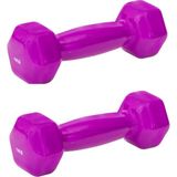 Begin Power Pvc Demir Dambıl - 1 kg x 2 Adet - Mor