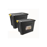 Begin Power Saklama Kutusu 60 Lt X 2 Adet, Alet Kutusu, Siyah
