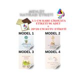 BEGİNSARF KARE MADLEN ÇİKOLATA VE KUTU ETİKETİ MEVLÜT 001