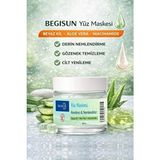 Begisun 100 ml Aloe Vera ve Niacinamide Yüz Maskesi Nemlendirici Aydınlatma ve Gözenek Bakımı