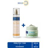 Begisun Begısun Pirinç Özlü Aydınlatıcı Tonik 200 ml + Beyaz Kil Nemlendirici Yüz Maskesi 100 ml Cilt Bakım Seti