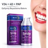BEGISUN Smile Diş Beyazlatıcı Jel 50 ml – Yeni Nesil 4D PAP + Mor V34 Etkili