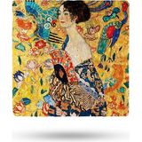 Begoloni Doğal Taş Nihale 15X15CM Gustav Klimt Eserleribaskılı Taş Nihale