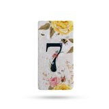 Begoloni Stone Decor Doğal Taş Kapı Numarası, Uv Baskılı Kapı Numarası 7,5x15cm No:7