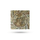 Begoloni Stone Decor Doğal Taş Nihale 15x15cm Mozaik Baskılı Çaydanlık Altlığı-tencere Tava Altlığı