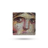 Begoloni Stone Decor Doğal Taş Nihale 15x15cm Zeugma Mozaikleri Baskılı Çaydanlık Altlığı-tencere Tava Altlığı