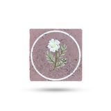 Begoloni Stone Decor Doğal Taş Nihale 20x20cm Mor Zemin Çiçek Baskılı Taş Nihale