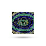 Begoloni Stone Decor Doğal Taş Nihale 20x20cm Nazar Baskılı Taş Nihale Çaydanlık Altlığı-tencere Tava Altlığı
