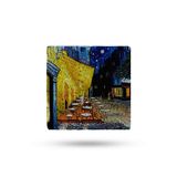 Begoloni Stone Decor Doğal Taş Nihale 20x20cm Van Gogh Eseri Baskılı Çaydanlık Altlığı-tencere Tava Altlığı