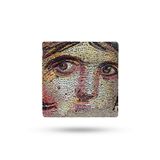 Begoloni Stone Decor Doğal Taş Nihale 20x20cm Zeugma Mozaikleri Baskılı Doğal Taş Çaydanlık Altlığı-tencere Tava Altlığı