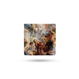 Begoloni Stone Decor Doğaltaş Bardak Altlığı Mitoloji Tema Baskılı 10x10cm %100 Traverten Doğal Taş