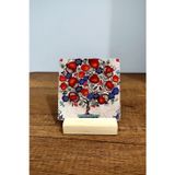 Begoloni Stone Decor Masa Üstü Doğal Taş Tablo - Masa Tablosu 10x10cm - Nar Ağacı Baskılı Dekor