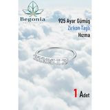 Begonia 925 Ayar Gümüş Zirkon Taşlı Hızma