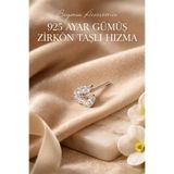Begonia Accessories 925 Ayar Gümüş Zirkon Taşlı Boş Kalp Hızma