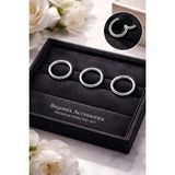 Begonia Accessories Cerrahi Çelik, 6 mm Çap, 3 Adet Gümüş Kaplama Septum Kilitili Halka Piercing Küpe Set, Kaş, Dudak, Burun, Kulak Kullanımına Uygundur