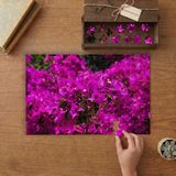 Begonvil Çiçekleri Tasarımı 240 Parça Ahşap Puzzle Ahşap Kutuda MP07095