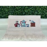 Begonya Ev Tekstili El Işi Mutfak Havlusu - 30 x 50 cm - Açık Pembe