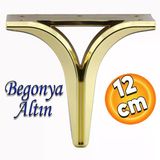Begonya Lüks Mobilya Kanepe Sehpa Tv Ünitesi Oturma Grubu Koltuk Ayağı Baza Ayakları Altın 12 Cm