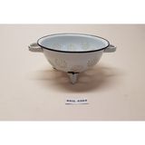 Begüldan BEG_4264 22 cm Beyaz Ayaklı Çinko Emaye Kevgir