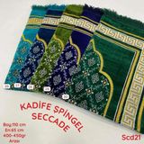 Begün Kadife Şipinger Seccade (20 Adet)..hac-Umre Hediyelik Seccade.kaliteli Şipinger Seccade.karışık Renk - 70 x 110