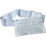 Begün Lastikli Ihram Kemeri...kaydırmaz, Palaskalı ve Cepli Para Cüzdanı...hac-Umre Için Uygun... - Beyaz - Standart